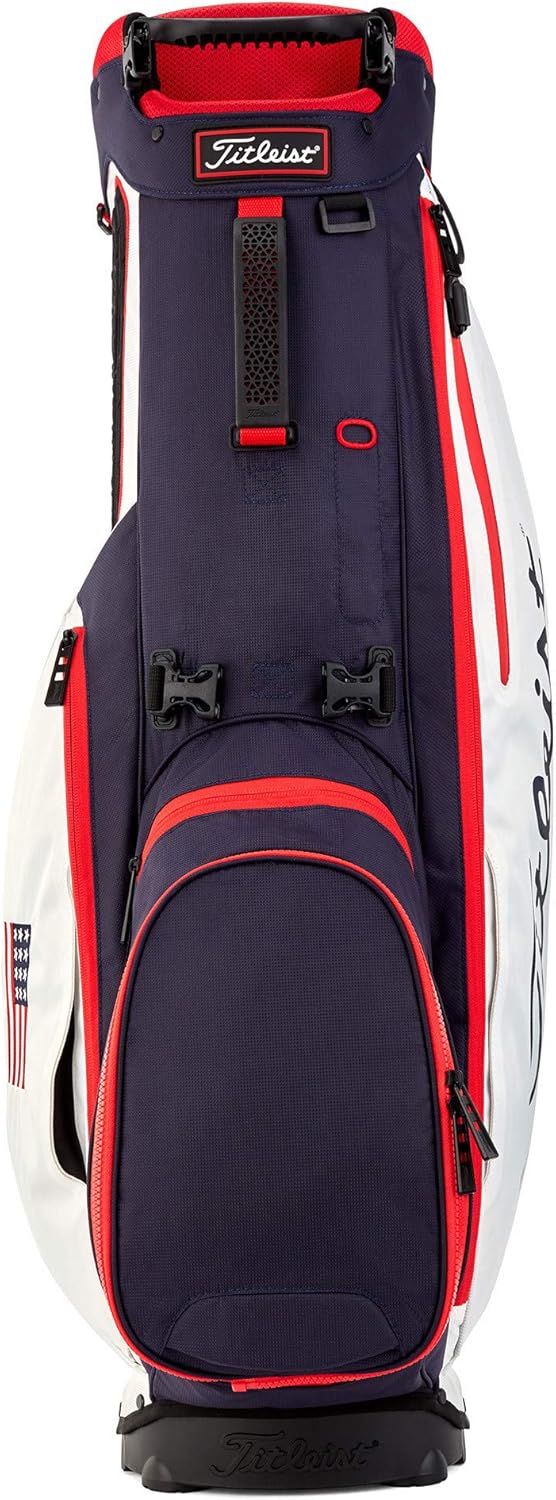 Titleist Players 4 Plus Stand Golf Bag Black/Black/Red : Sports & Outdoors