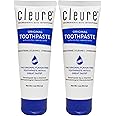Cleure Original No Fluoride Toothpaste - SLS Free, Mint Free - with Xylitol for Fresh Breath & Helps Whiten - for Kids & Adults - Flavor Free (4oz Tube, Pack of 2)