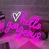 Hello Gorgeous Neon Sign for Wall Decor Led Neon