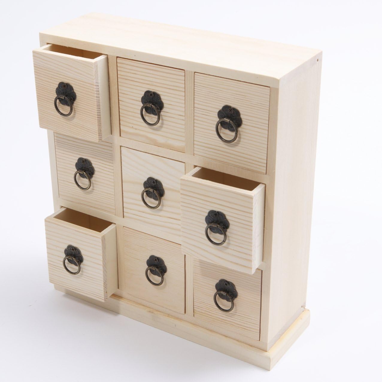 Wooden Craft Storage Box, A Great Organiser for Keys Buttons Knick