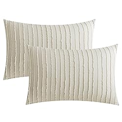 JELLYMONI Pillowcases Standard Size Light Khaki 2