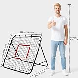 Amazing Tour Football Rebounder - Adjustable Steel Frame Net Practice Trainer view 7