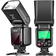 NEEWER 750II TTL Camera Flash Speedlite with LCD Screen, Compatible with Nikon D4 D5 D60 D90 D100 D200 D300S D300 D500 D610 D700 D750 D800 D810 D850 D3400 D3500 D5200 D5300 D7000 D7100 D7200 D7500