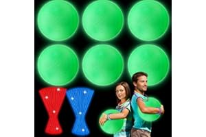 Hiboom 110 Pcs 10 Inch Glow in The Dark Kickballs Dodgeballs Set Includes 6 Pcs Playground Ball with Pump 100 Glow Sticks Storage Bag for Playground Backyard Outdoor Indoor