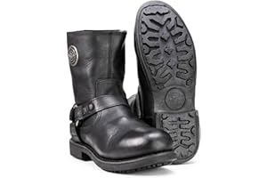 Milwaukee Leather Men’s Classic Harness Motorcycle Boots – Premium Riding Footwear for Biker Lifestyle