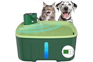 Kenida Dog Water Fountain Wireless,2.1GAL/8L Large Dog Water Fountain Battery Operated, Dog Water Fountain Bowl with Sensor,Wireless Smart Pump,Timer,BPA-Free,Ideal for Large Dogs,Multi-Pet Home