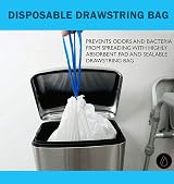 Waylyee Disposable Commode Liner 40 Pack Universal Portable Bags for Bedside view 2