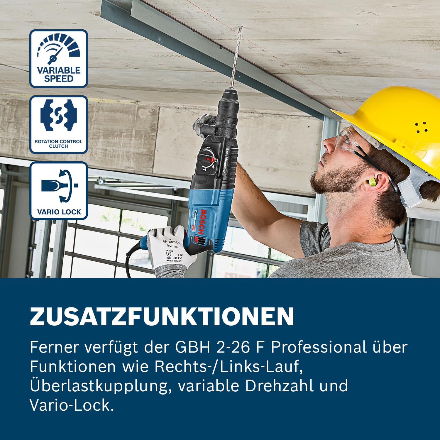 Bosch Professional Rotary Drill Hammer, 06112A4000