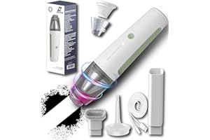 PATO Cordless Handheld Vacuum Cleaner, Mini Car Vacuum with Powerful Suction, Portable Dust Collector.White.