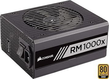 Corsair RM1000x PC-Netzteil (Voll-Modulares Kabelmanagement, 80 Plus Gold, 1000 Watt, EU)