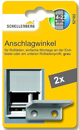 Schellenberg 52102 Anschlagwinkel für Rollladen, grau