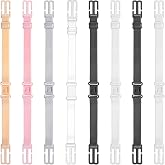 8PCS Women's Non-slip Elastic Bra Strap Holder for Slipping, Adjustable Bra Strap Holder Back - Conceal Straps Keep Bra Straps In Place