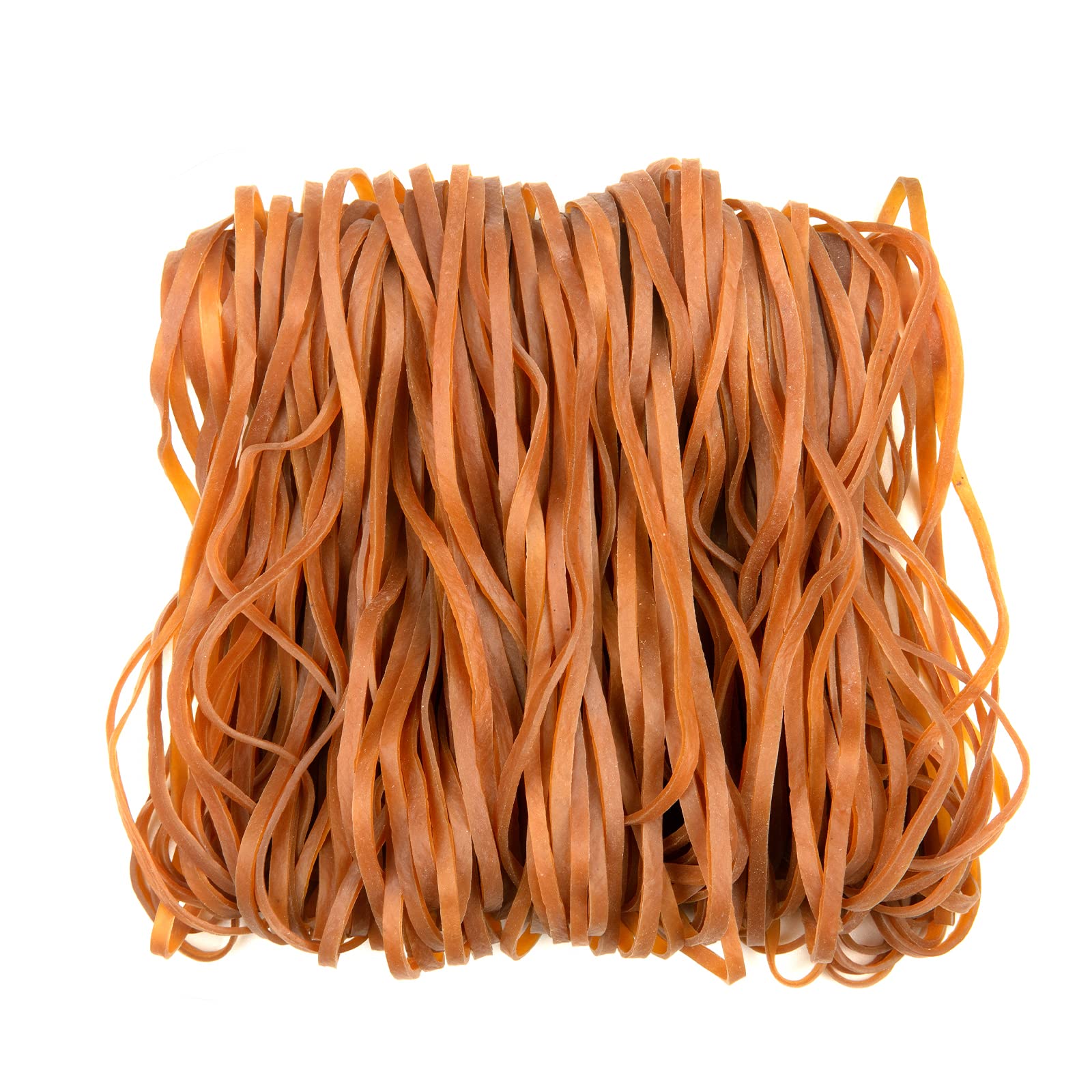 Rubber 160PCS Large Thick Elastic Heavy Duty Bulk Big Strong Bands for Office Supplies, Trash Can, File Folders, Crafts, Money, Book, Size 6 Inches (Natural Yellow)