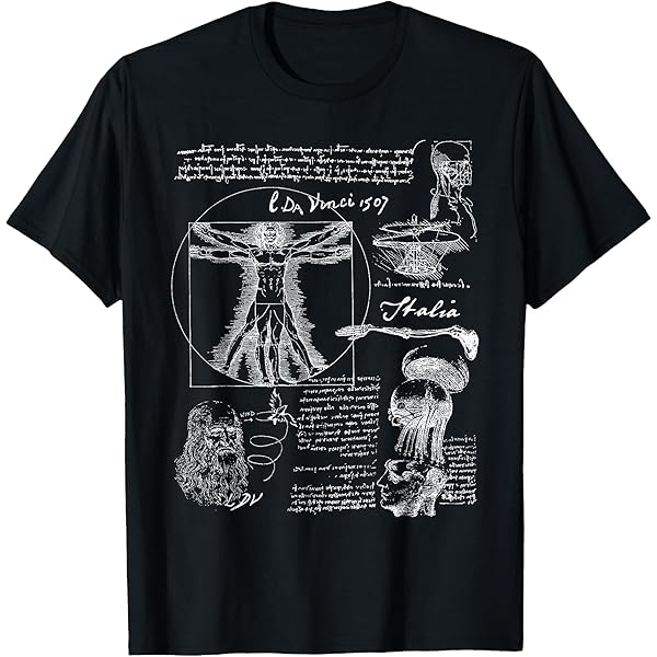 Amazon.com: Leonardo Da Vinci Vitruvian cat lover T-Shirt