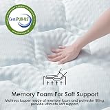 EHEYCIGA Memory Foam Mattress Topper 135x190x3cm Double Bed Gel view 4