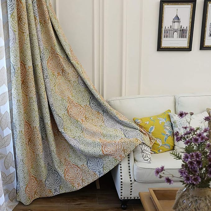 BW0057 - Panel de cortina de diseño europeo clásico para ventana, panel