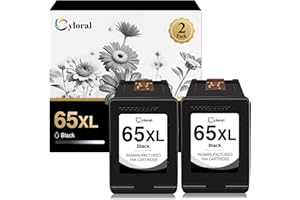 Cyloral 65XL Ink Cartridge Black for HP 65 Ink Cartridges for Envy 5055 5052 5058 Deskjet 3755 2655 3752 3720 3722 3723 3758 