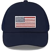 qikqik Baby Baseball Cap Toddler Baseball Hat Baby Ball Cap Infant Hats Toddler American Flag Hat Kids 4th of July Hats USA