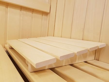 AGANDE Sauna Kopfstütze J-007 Saunakopfstütze Nackenstütze Beinauflage Rückenlehne Rückenstütze Saunazubehör Espenholz kein N