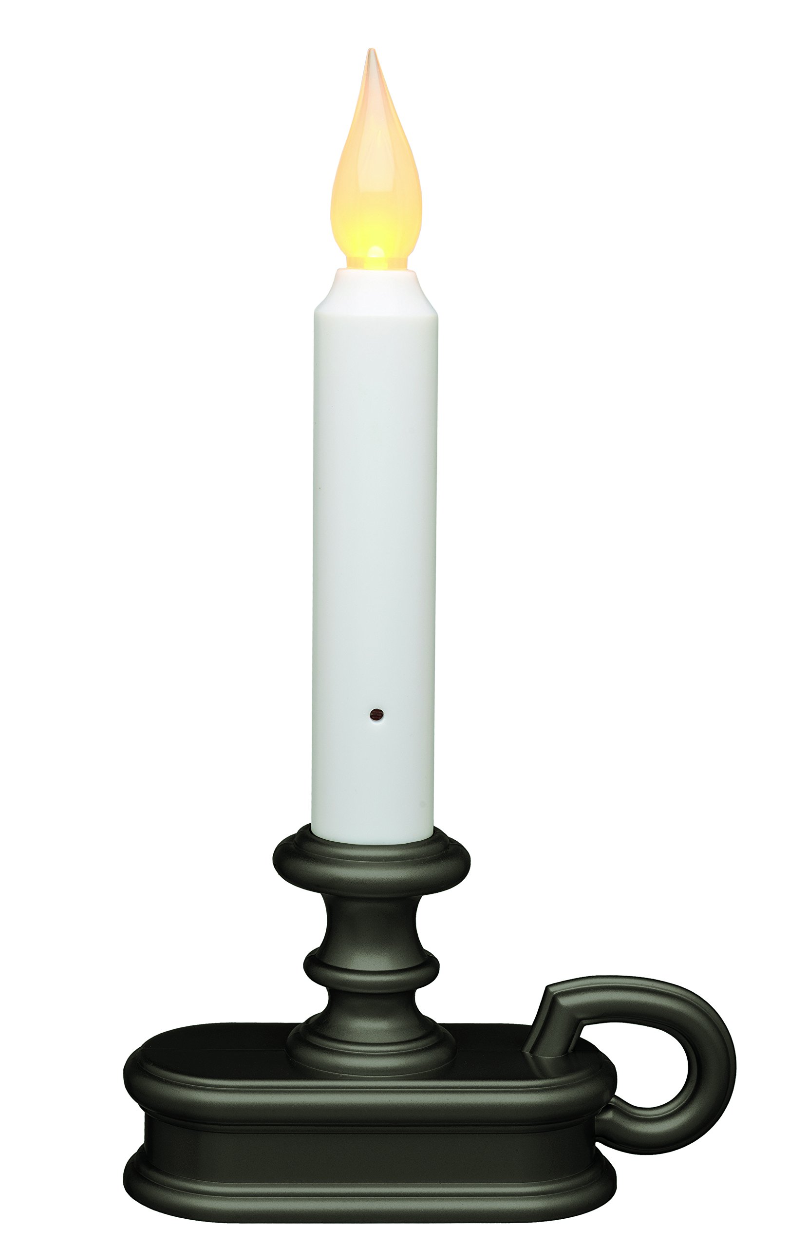 Battery Operated LED Dusk to Dawn Light Sensor Window Candle with Aged