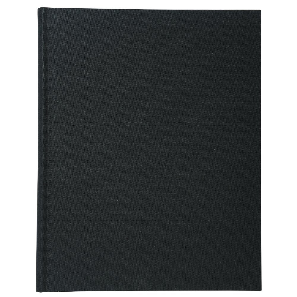 Exacompta - Ref. 6413E - 1 5x5 grid register - 300 foliated pages - 110 g interior paper - dimensions 320 x 250 mm - vertical format - hard black canvas cover