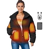 Genovega Graphene Women Heated Jacket 12V Fast Charge 18400mAh Large Capacity