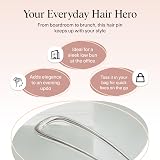 Kitsch French Hair Pins for Women Silver 1pc Durable Metal Updo Pin view 6