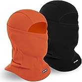Balaclava Ski Mask for Men Women, Warm Fleece Face Mask Full Cover for Cold Weather Skiing Cycling, Ponytail Friendly