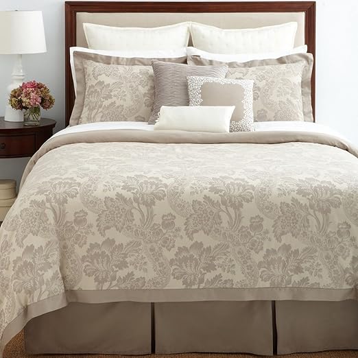 Amazon Com Charisma Bedding Carrington Euro Pillow Sham Ivory