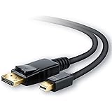 CSL - 5m Full HD mini DisplayPort (miniDP) to DisplayPort (DP) cable | certified | video / audio transmission | PC & MAC, MacBook Pro, MacBook Air etc | black