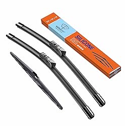 WOWIPER Silicone Windshield Wiper Blades with Rear
