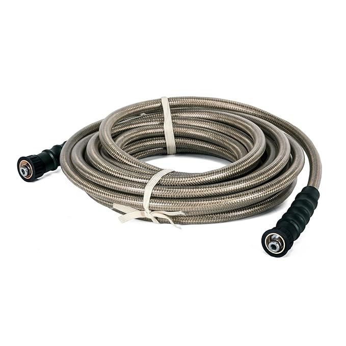 High Power Pressure Washer Extension Hose With Adapter 25FT 4500 PSI 3/
