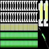 Soulchen 350 Pcs Fishing Pole Glow Sticks, Clip on