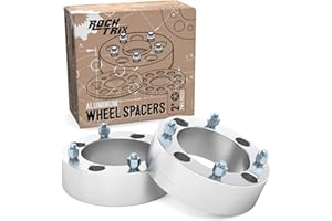 RockTrix - 2 inch ATV Wheel Spacers (4x137, 110mm Bore, 10x1.25 Studs and Cone Seat Nuts) Compatible with Kawasaki Can-Am Bombardier (Read Listing for Year Model) UTV Silver V3 50mm 2pcs