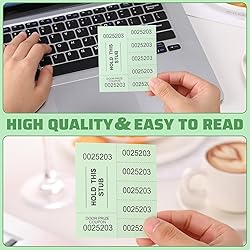 Kosiz 504 Sheets 5 Bid Raffle Ticket with Different