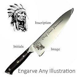 Tacit Logic Custom Chef Knife, Personalized chef