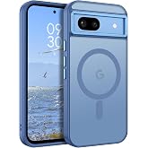 BENTOBEN for Google Pixel 8a Case, Google 8a Magnetic Case [Compatible with MagSafe] Translucent Matte Slim Shockproof Anti-Fingerprint Anti-Scratch Protective Cover for Google 8a 6.1&rsquo;&rsquo; Blue