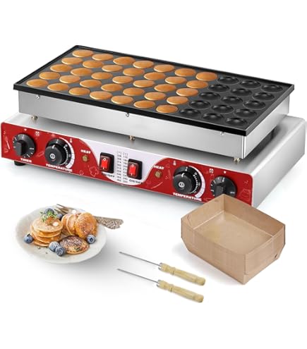 Amazon.com: Moongiantgo Mini Dutch Pancake Maker 50PCS