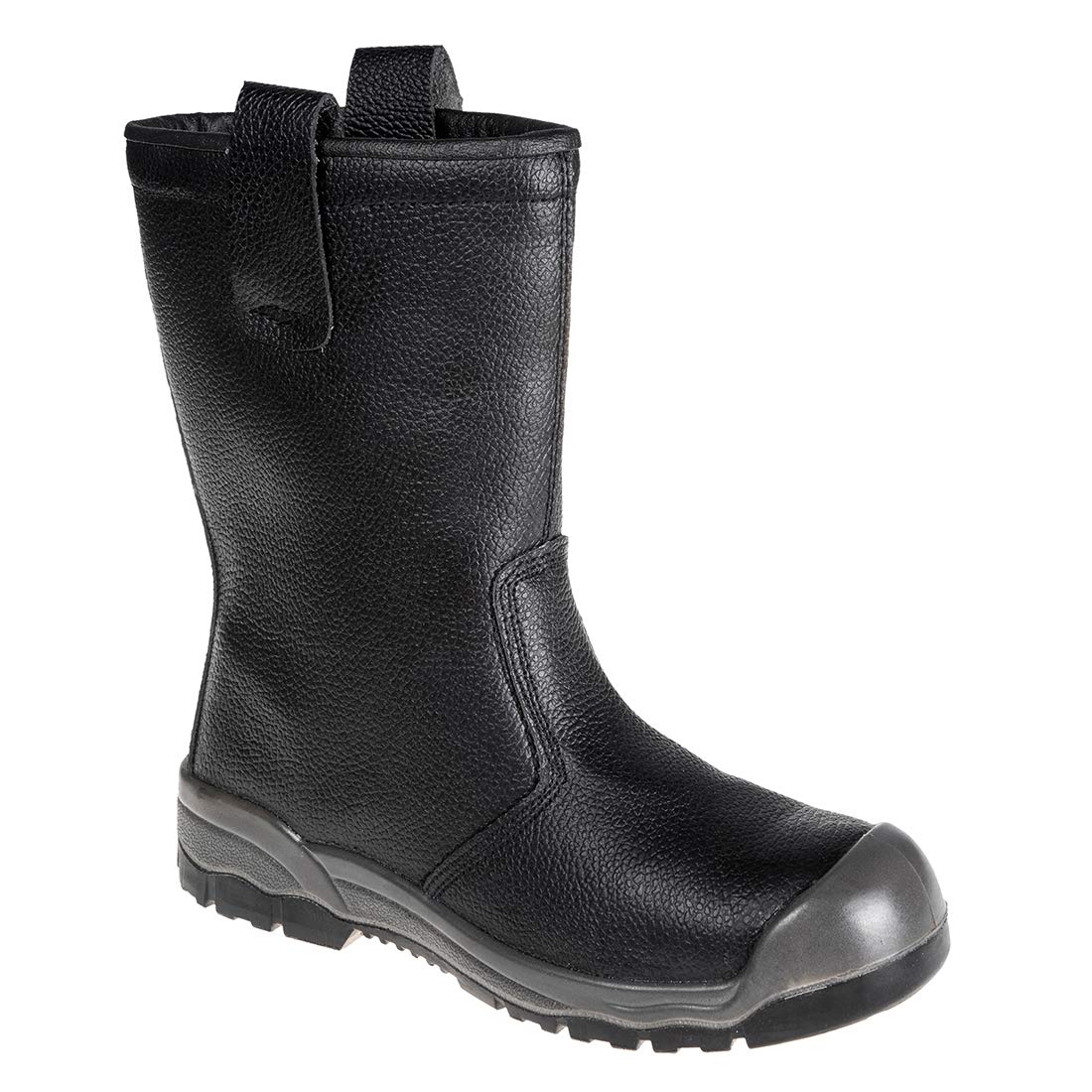 Portwest FW13BKR44 Steelite Rigger Boots with Scuff Cap - Black, 10 UK (44 EU)