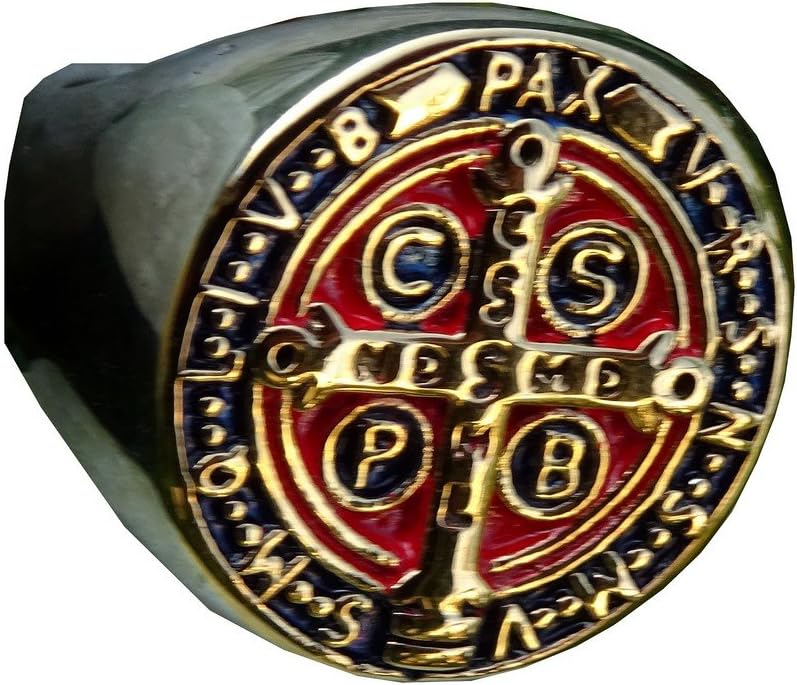 Beautiful Ring of Saint Benedict Nursie Patriarch of the Monks of West
