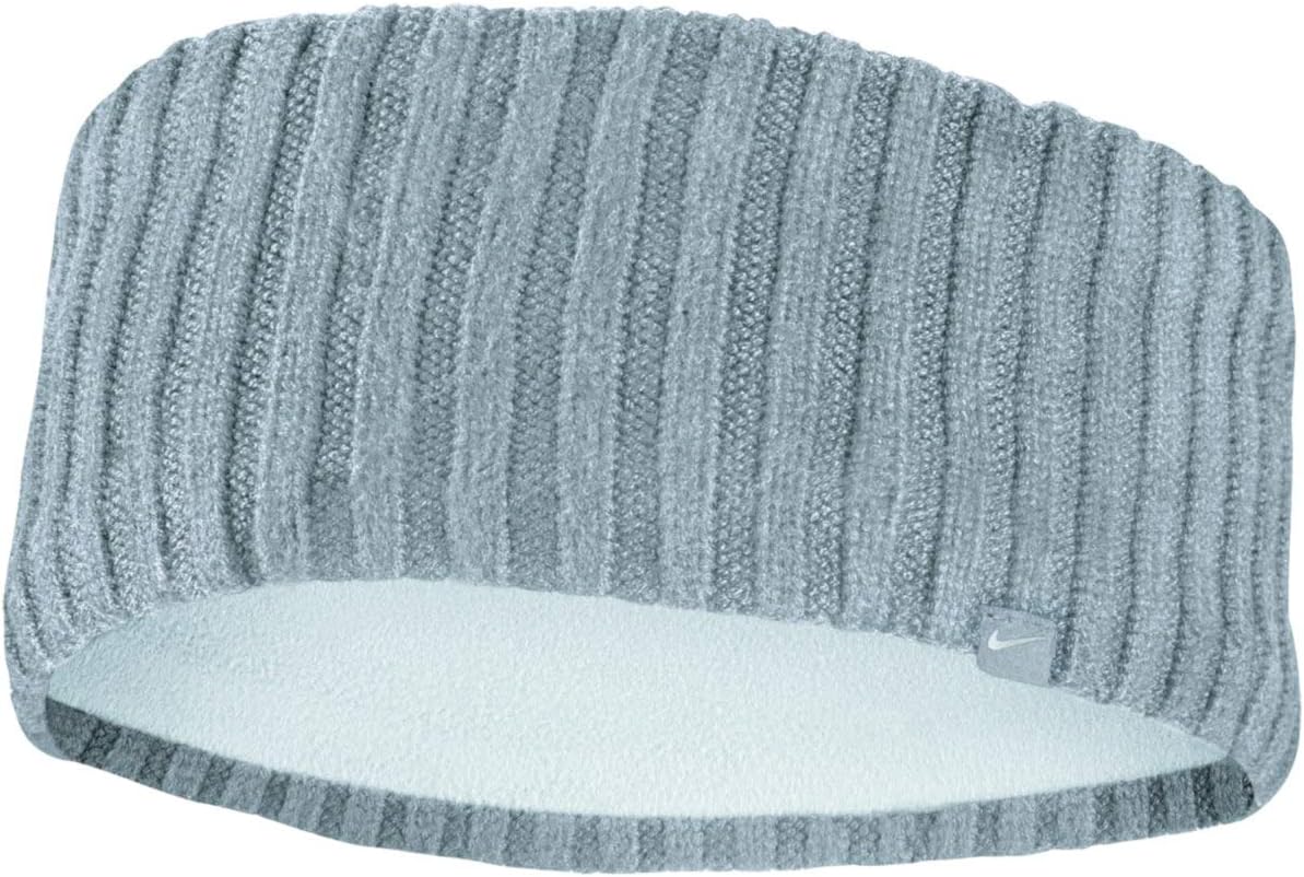 NikeKnit Wide Headband (Atmosphere Grey) - Women, Sports/Fashion Enthusiasts - Female - Multi-Sport - Grey - 5 Inches
