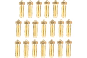 LANKEGU 20PCS Barss Nozzles Kit for Kobra 3/Kobra S1 3D Printer 8PCS 0.4mm and 3PCS 0.2mm, 0.6mm, 0.8mm, 1.0mm Nozzles Kit for Anycubic Kobra 3, Kobra 3 Combo, Kobra S1, Kobra S1 Combo