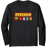 【PAC-MAN】PAC-MAN Illustration 001 Long Sleeve T-Shirt