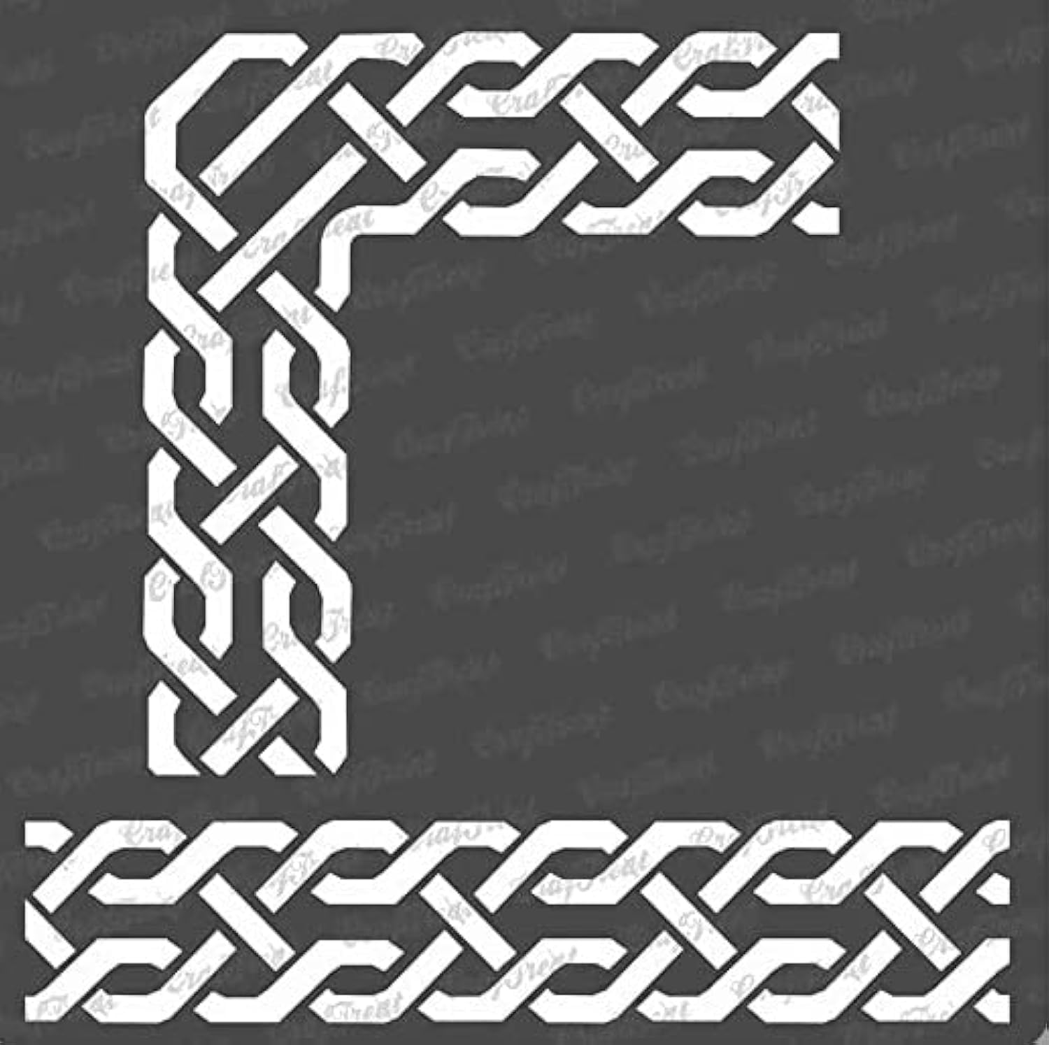 CrafTreat Reusable Celtic Border Stencils for Painting on Wood, Canvas, Paper, Fabric, Floor, Wall and Tile - Celtic Borders 1-6x6 Inch - DIY Art and Craft Stencils