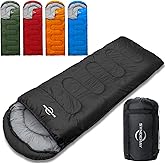 Synderay Sleeping Bags for Adults Cold Weather & Warm - Backpacking Camping Sleeping Bag for Kids 10-12, Girls, Boys - Lightweight Compact with Compression Sack