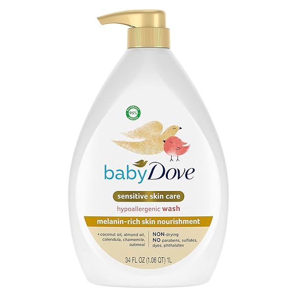 BABY DOVE SENSITIVE BABY WASH MELANIN-RICH SKIN NOURISHMENT...