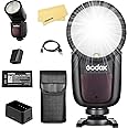 Godox V1 V1-C V1C Round Head Camera Flash for Canon Flash Speedlite Speedlight Light,76Ws 2.4G TTL1/8000 HSS,480 Full Power S