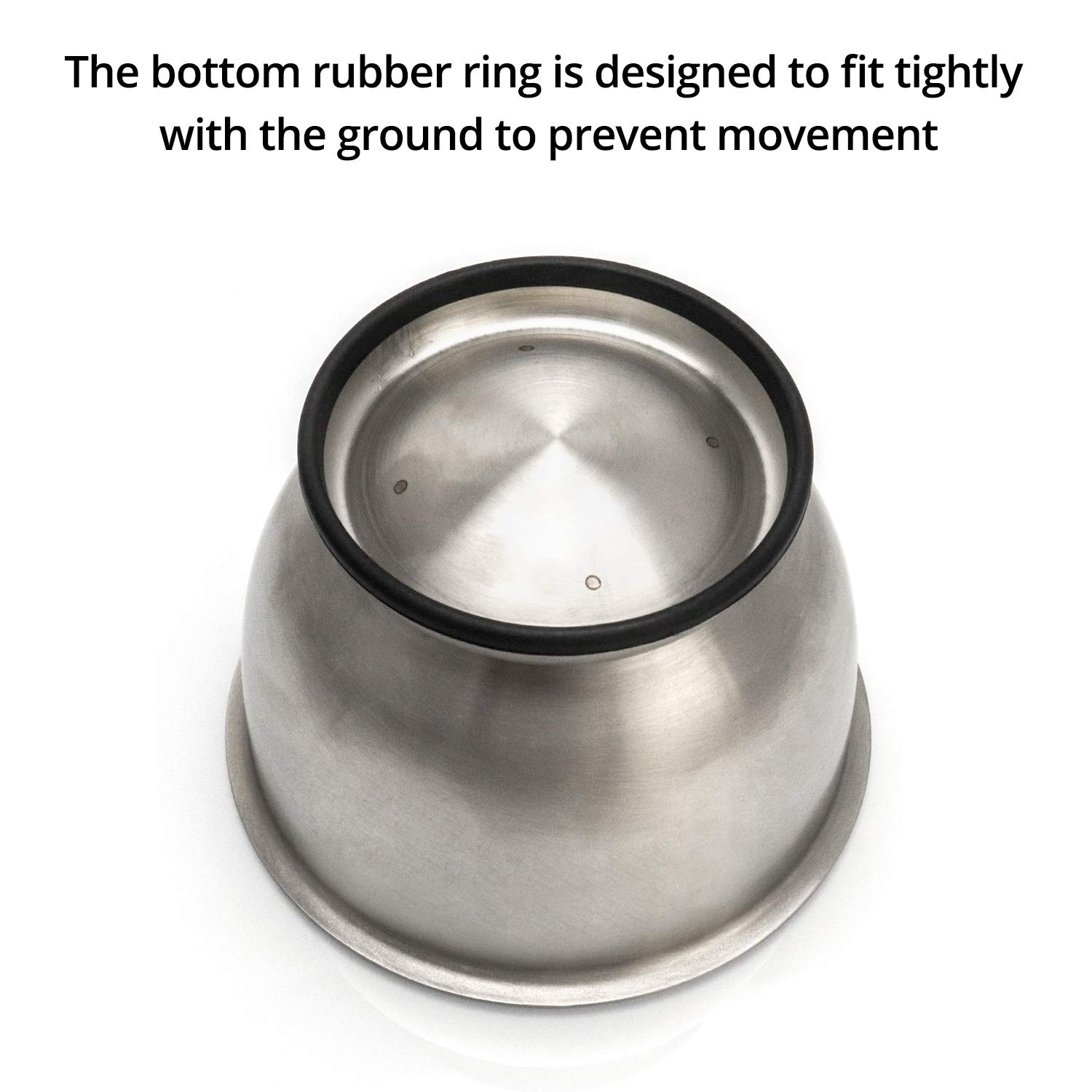 QWORK Mortar and Pestle, 304 Stainless Steel with Non-Slip Base, Dishwasher Safe: Industrial & Scientific