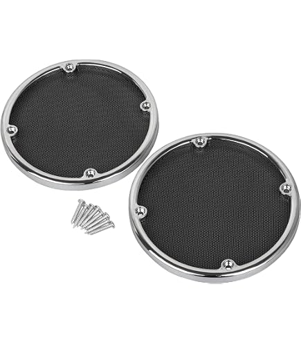 Amazon.com: XMMT Chrome Tour Pak Rear Speaker Trim Speaker Grill
