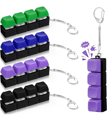 Fidget Toys, 2 stuks, 9/12 toetsen, clicker, toetsenbord